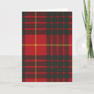 Tarjeta Greeting Card Cameron Clan Modern Tartan