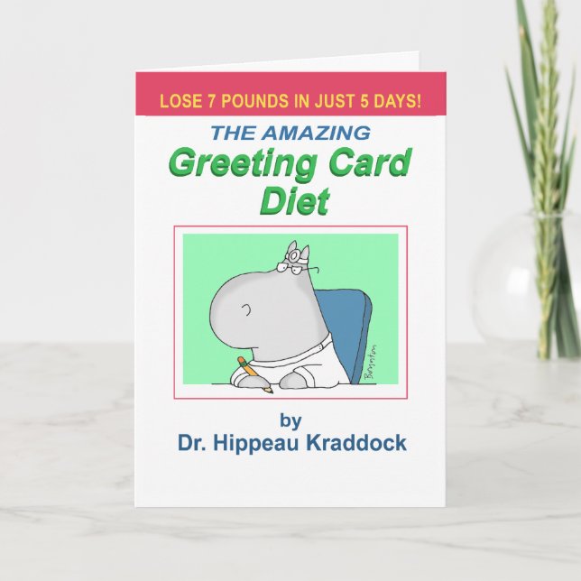 TARJETA GREETING CARD DIET (Anverso)