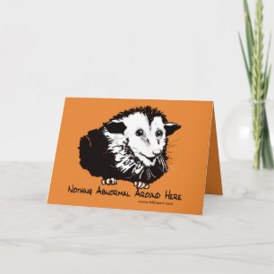 Tarjeta Greeting card with reassuring possum