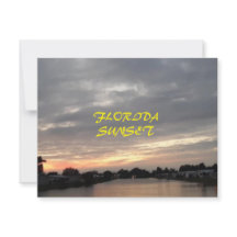 GREETING DE FLORIDA SUNSET