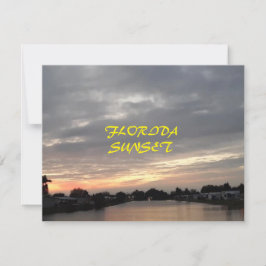 TARJETA GREETING DE FLORIDA SUNSET