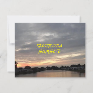 TARJETA GREETING DE FLORIDA SUNSET