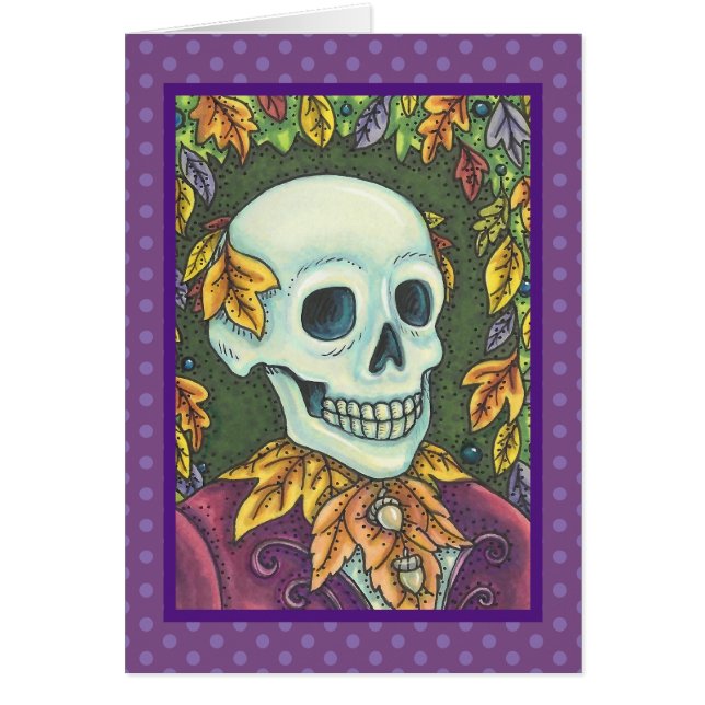 TARJETA GREETING GENTLEMAN GENTLEMAN GÓTICO SKELET (Frente)