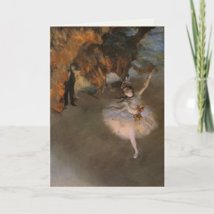 Tarjeta Greetingcard con la pintura de Edgar Degas