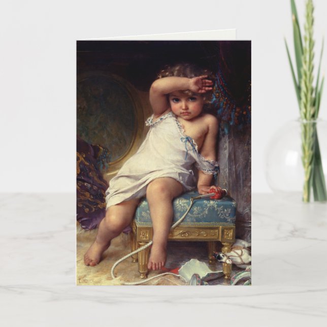 Tarjeta Greetingcard con la pintura de Emilio Munier (Anverso)