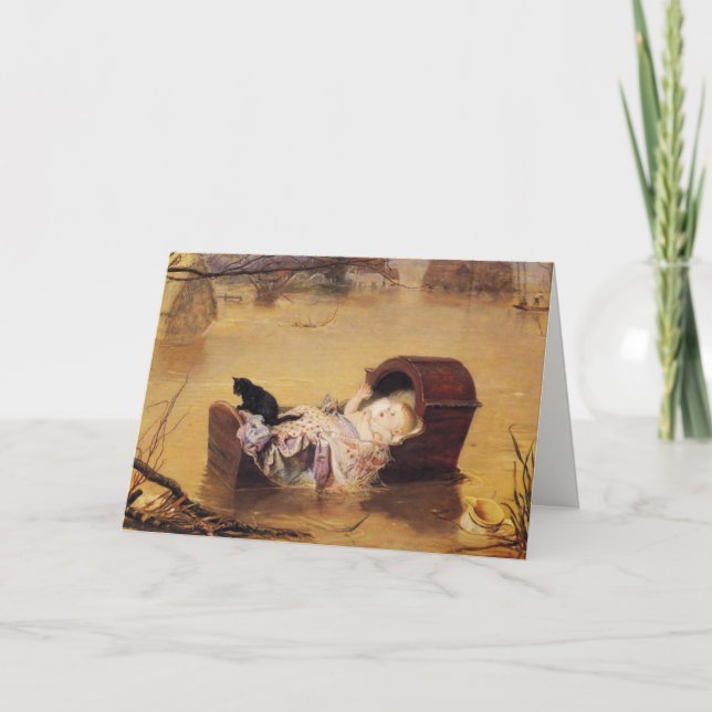 Tarjeta Greetingcard Con Pintura De John Everett Millais (Anverso)