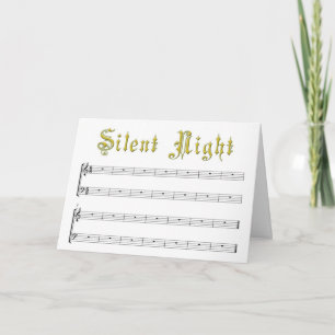 Tarjeta greetingcards-silencioso-blanco