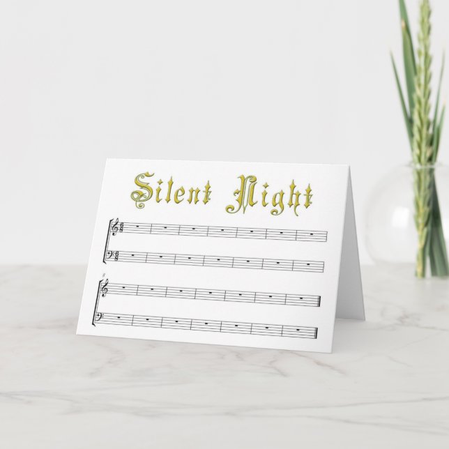 Tarjeta greetingcards-silencioso-blanco (Anverso)