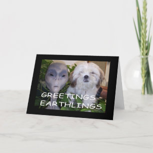 Tarjeta Greetings Earthlings