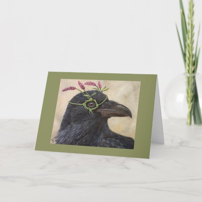 Tarjeta "Greta" la carta del cuervo (Anverso)