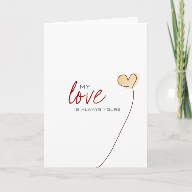 Tarjeta gretting del amor (Anverso)