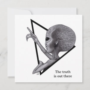 Tarjeta Grey Alien, la verdad está ahí fuera