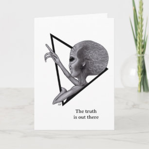 Tarjeta Grey Alien, la verdad está ahí fuera