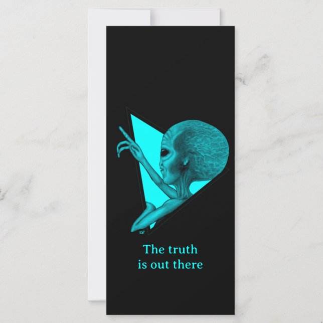 Tarjeta Grey Alien, la verdad está ahí fuera (Anverso)