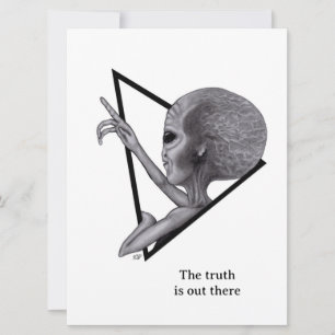 Tarjeta Grey Alien, la verdad está ahí fuera