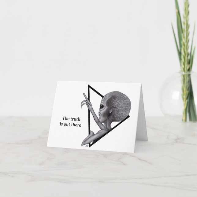 Tarjeta Grey Alien, la verdad está ahí fuera (Anverso)