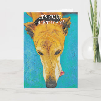 Tarjeta Greyhound Birthday Card ETS