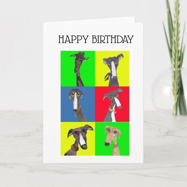 TARJETA GREYHOUND COLLAGE (Anverso)