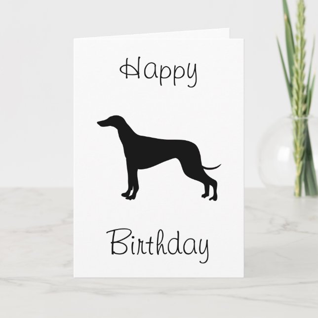 Tarjeta Greyhound Happy Birday (Anverso)