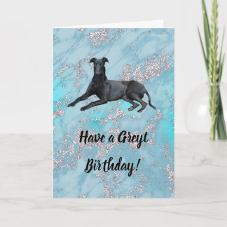 Tarjeta Greyhound tiene un cumpleaños grisáceo