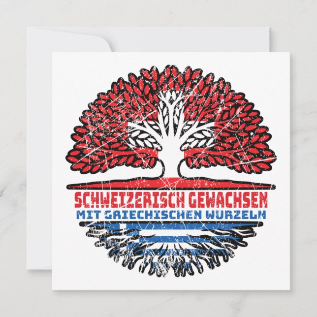 Tarjeta Griechenland Griechisch Schweizer Schweiz Baum (Anverso)