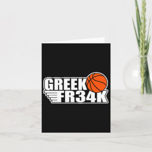 Tarjeta Griego Fr&#; k Bysketbyll Milwaukee Freak Geek
