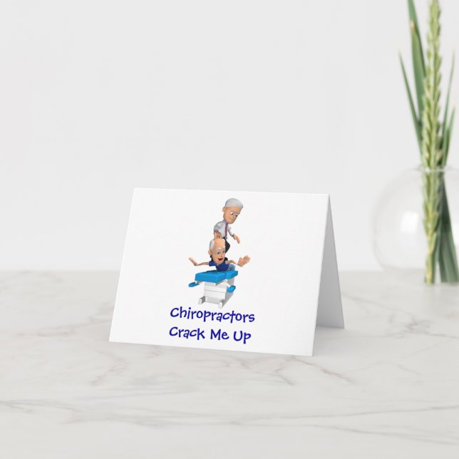 Tarjeta Grieta de los Chiropractors yo encima de Notecards (Anverso)