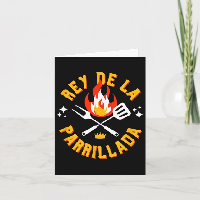 Tarjeta Grill Bbq Rbeque Español (Anverso)