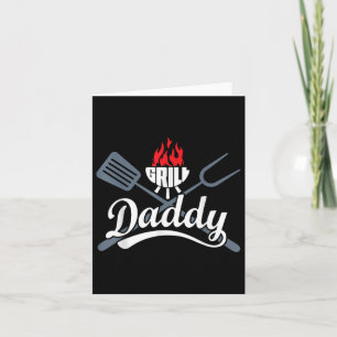 Tarjeta Grill Daddy Bbq Barbacoa Regalos Hombres Papá Padr