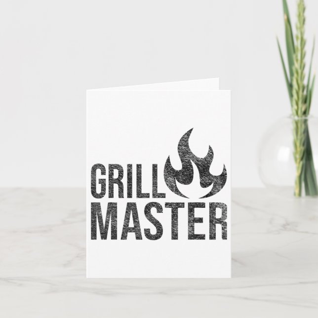 Tarjeta Grill Master Flame Barbecue Bbq Smoke Char Open Fi (Anverso)