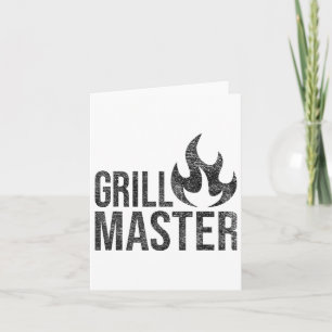 Tarjeta Grill Master Flame Barbecue Bbq Smoke Char Open Fi