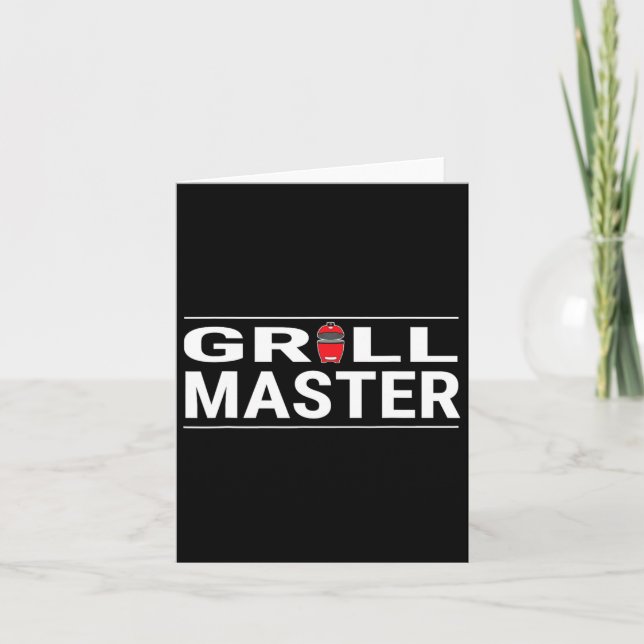 Tarjeta Grill Master Kamado Style Bbq Barbecue Pitmaster (Anverso)