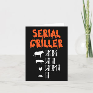 Tarjeta Griller Serie Lazy Halloween Costume Funny Bbq Ch