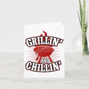 Tarjeta Grillín Y Chillin - 4 De Julio Hamburger Grilli