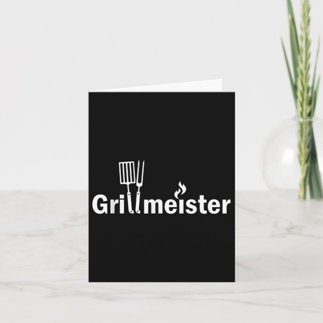 Tarjeta Grillmeister Grillmaster, Bbq, Grilling (Anverso)
