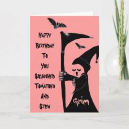 Tarjeta Grim Jake le desea feliz cumpleaños a tu carta