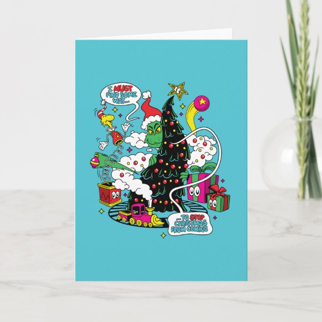 Tarjeta Grinch Colorful Navidades Graphic (Anverso)