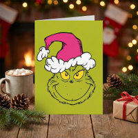 Grinch con sombrero rosa de Santa