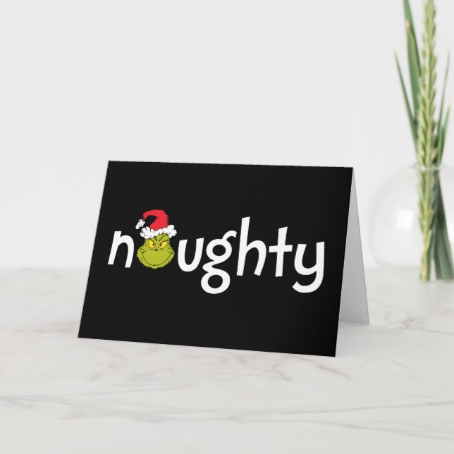 Tarjeta Grinch es Travieso (Anverso)