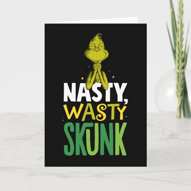 Tarjeta Grinch | Nasty Wasty Skunk (Anverso)