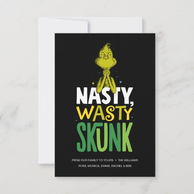 Tarjeta Grinch | Nasty Wasty Skunk (Anverso)