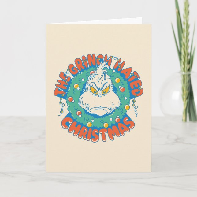 Tarjeta Grinch Odió La Navidad (Anverso)