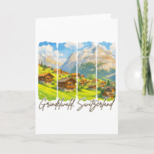 Tarjeta Grindelwald Suiza Viajes Pincelada Grindel