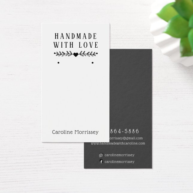 Tarjeta gris de visualización simple de los gancho (Escritorio)