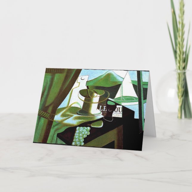 Tarjeta Gris - Pintura, La Bahía (Anverso)