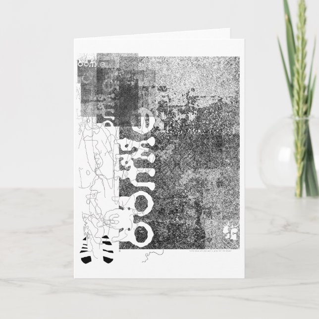 Tarjeta Gris Por El Blues (Anverso)