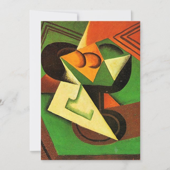 Tarjeta Gris - Tazón de fruta y fruta (Anverso)