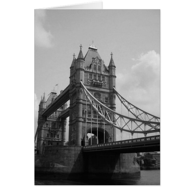 Tarjeta gris Tower Bridge (Frente)