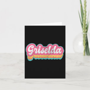 Tarjeta Griselda Nombre de pila chica Vintage 70s 80s Pers
