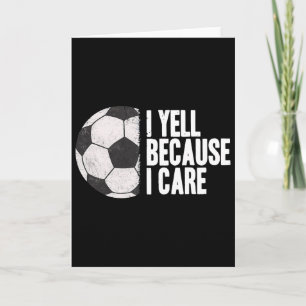 Tarjeta Grita Porque Me Importa Divertido Fútbol 